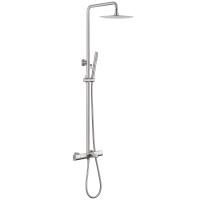 Душевая система со смесителем Abber Thermostat AF8516SPL настенная с термостатом сатин с фиксированным изливом