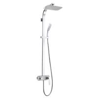 Душевая система со смесителем Lemark Melange LM4960CW монтаж настенная без термостата хром/белый