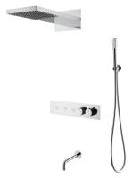 Душевая система  Boheme Fusion 131-2-CR монтаж встраиваемая в стену с термостатом 