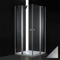 Душевой угол Cezares Elena ELENA-W-A-22-90-P-Cr квадратная   стекла прозрачные, профиль хром