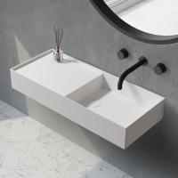 Раковина  прямоугольная Abber STEIN AS2648 искусственный камень цвет белый матовый