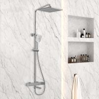 Душевая система со смесителем Vincea Cube VSFS-1C1CH монтаж настенная с термостатом хром