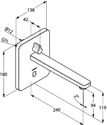 Смеситель для раковины Kludi Zenta Е 3840005 хром