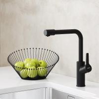 Смеситель для кухни Damixa Merkur 710771300 с подключением к фильтру черный матовый