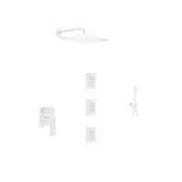 Душевая система со смесителем Webert Pegaso PE890104740 монтаж встраиваемая в стену без термостата белый