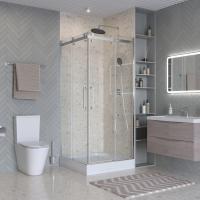 Душевой угол BelBagno Marino MARINO-2-A-2-90-C-CR квадратный 90x90 стекла прозрачные, профиль хром