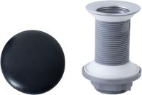 Донный клапан без перелива Allen Brau Fantasy 5.11001.31 пластик/керамика черный матовый