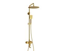Душевая система со смесителем Wasserkraft  A155.262.201.BG монтаж настенная без термостата золото