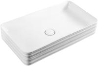 Раковина накладная прямоугольная BelBagno  BB1408 фаянс цвет белый