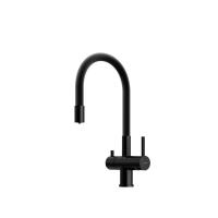 Смеситель для кухни Sancos Lucia SC4004MB с подключением к фильтру матовый черный/черный