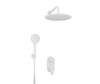 Душевая система со смесителем Wasserkraft  A85155 монтаж встраиваемая в стену без термостата белый