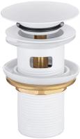 Донный клапан с переливом Allen Brau Priority 5.31023-21 латунь белый матовый