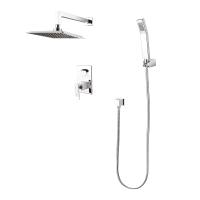 Душевая система со смесителем Lemark Contest LM5829CW монтаж встраиваемая в стену без термостата хром/белый