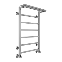 Полотенцесушитель водяной Terminus Контур с полкой П7  50x80 4670078529718 хром