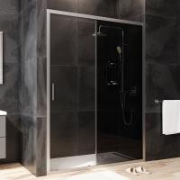 Душевая дверь Am.Pm Gem W90G-140-1-195MG 140 см стекла прозрачные тонированные, профиль хром