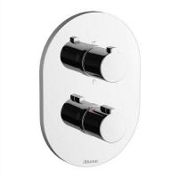 Смеситель для душа на 3 выхода Ravak Chrome X070075 встраиваемый в стену 
с термостатом хром