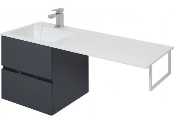 Раковина над стиральной машиной прямоугольная Aquanet Фортуна НФ-00016403 искусственный камень цвет белый