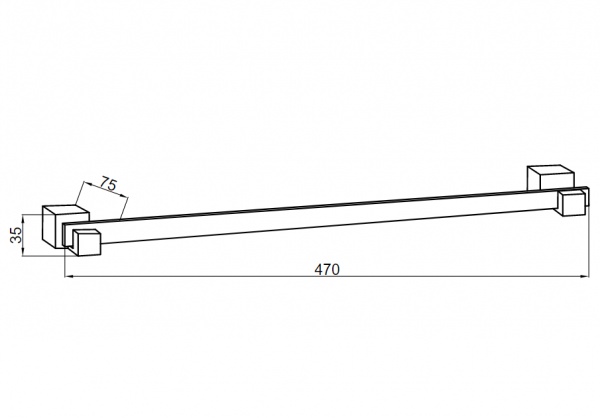 Полотенцедержатель Boheme Venturo 10305 настенный Chrome