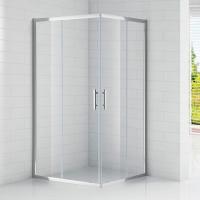 Душевой угол Cezares Eco ECO-O-AH-2-120/80-C-Cr прямоугольная  стекла прозрачные, профиль хром