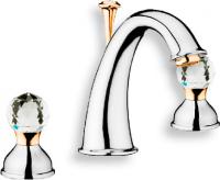 Смеситель для раковины Webert Karenina KA750101017 хром/золото