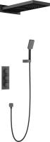 Душевая система со смесителем Timo Petruma SX-5039/03SM монтаж встраиваемая в стену с термостатом черный