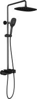 Душевая система со смесителем Timo Helmi SX-1170/03 монтаж настенная без термостата черный