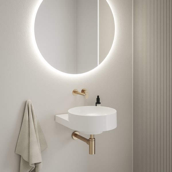 Смеситель для раковины Ravak Eleganta X070366 розовое золото матовое