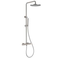 Душевая система со смесителем Abber Wasser Kreis AF8160SPL настенная с термостатом сатин без излива