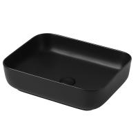 Раковина  прямоугольная Abber Rechteck AC2202MB керамика цвет черный матовый