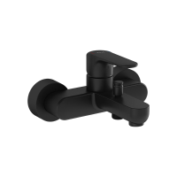 Смеситель для ванны или душа VitrA Root Round A4272536EXP настенный 
без термостата матовый черный