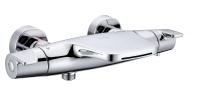 Смеситель для ванны или душа D&K Bayern DA2143201 настенный 
с термостатом хром