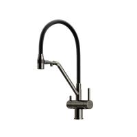 Смеситель для кухни Sancos Dora SC4003GG с подключением к фильтру вороненая сталь