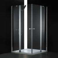 Душевой угол Cezares Elena ELENA-W-A-22-120-C-Cr квадратная   стекла , профиль 
