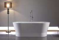 Акриловая ванна отдельностоящая BelBagno  BB406-1650-730 165x75 овальная цвет белый
