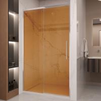 Душевая дверь Vincea Stella VDS-1ST120GS 120 см стекла янтарь, профиль хром