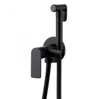 Гигиенический душ Abber Weiss Insel AF8025B встраиваемый в стену черный матовый