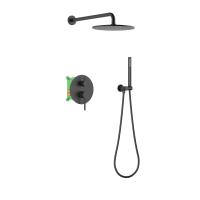 Душевая система со смесителем Timo Saona SX-2369/03SM монтаж встраиваемая в стену без термостата черный