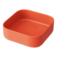 Раковина накладная квадратная  Omoikiri June 4972074 керамика цвет оранжевый