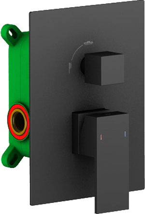 Душевая система со смесителем Timo Selene SX-2039/03SM монтаж встраиваемая в стену без термостата черный