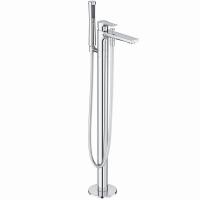 Смеситель для ванны Kludi Zenta SL 485900565 напольный 
без термостата хром