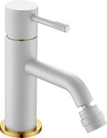 Смеситель для биде Boheme Uno 466-WG латунь белый/золото