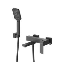 Смеситель для ванны или душа Cezares Slider SLIDER-VD-NOP настенный 
без термостата черный матовый