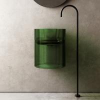 Раковина  круглая Abber Kristall AT2704Emerald полиэфирная смола цвет зеленый