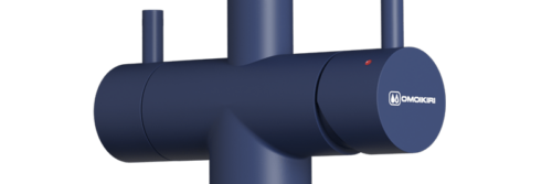 Смеситель для кухни Omoikiri Akita-S 4994438 с подключением к фильтру indigo blue