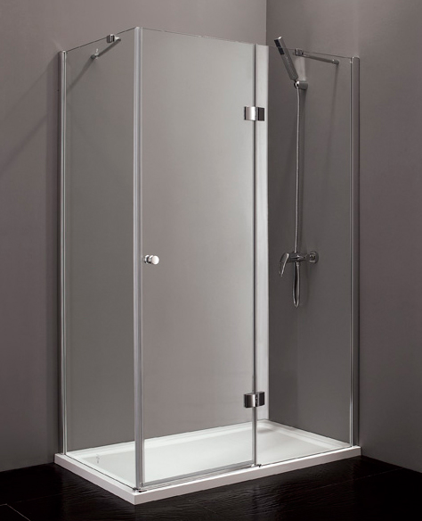 Душевой угол Cezares Verona VERONA-AH-1-90/100-C-Cr прямоугольная  стекла , профиль 