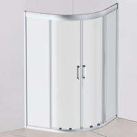 Душевой угол Am.Pm Gem W90G-401A090WT четверть круга  стекла прозрачные, профиль серебро