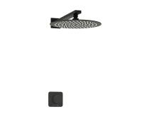 Душевая система со смесителем Wasserkraft Fulda 5200 A5251.219.258 монтаж встраиваемая в стену без термостата черный