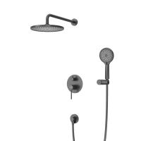 Душевая система со смесителем Cezares Relax RELAX-DSET-NOP монтаж встраиваемая  в стену без термостата черный матовый