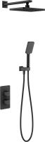 Душевая система со смесителем Timo Petruma SX-5059/03SM монтаж встраиваемая в стену с термостатом черный