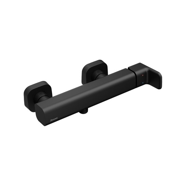 Смеситель для душа Ravak 10° Free black X070153 настенный 
без термостата черный матовый